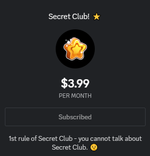 BIG Games on X: Introducing: THE SECRET CLUB! Get exclusive access to  leaks, weekly giveaways, chat w/ devs, & more! 🔥 Portion of the $$ goes  directly to help support the server