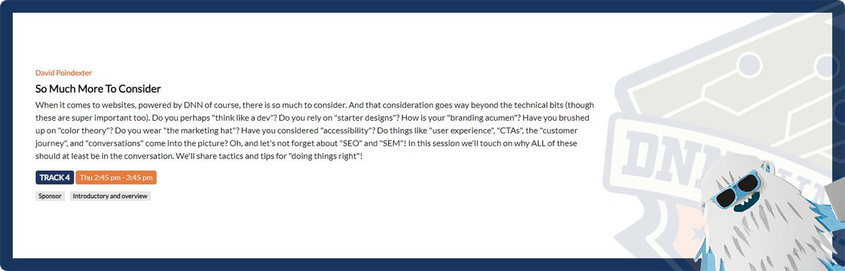 DNNSummit tweet media
