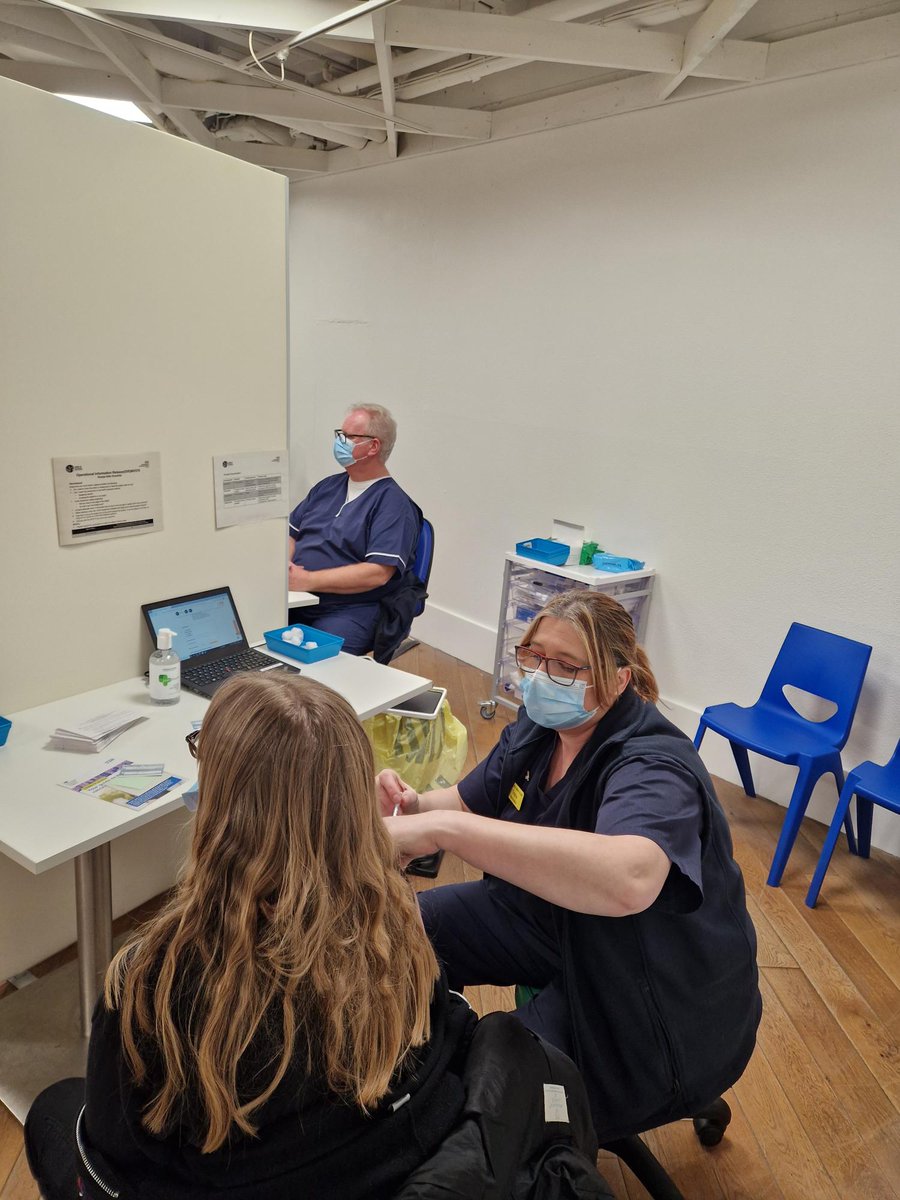 Our first day @castlequarter in the health and care wellbeing hub. If you haven't yet had your COVID-19 Booster,  get booked in. To book your COVID-19 booster, visit nhs.uk/conditions/cor… or simply call 119. #GetProtected