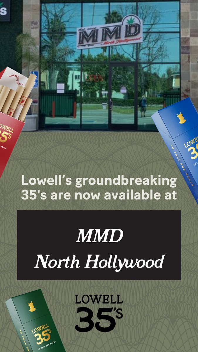 Are you in NoHo? Stop by MMD North Hollywood and stock up on Lowell 35s today! 

#RolledSuperior