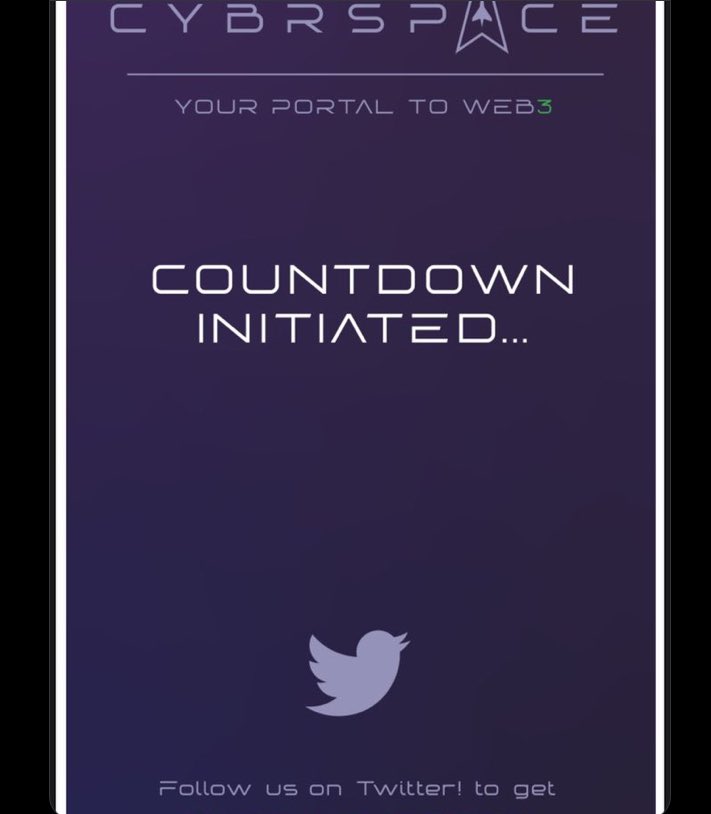 cybrspace_io's tweet photo. #Cybrspace is the best weapon in the #Web3 space for personal and corporate branding, your one stop shop for due diligence and safe community engagement.
The #devs are almost #done !
#Web3 #Crypto #NFT #NFTs #NFTCommunity #blockchain https://t.co/UVeFoiMnCc