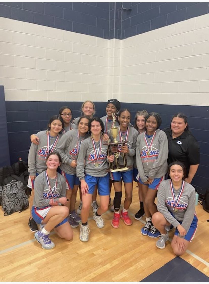 DickinsonGBB's tweet image. Bright Future Alert 🚨 📢Great Job Kranz 8B for winning the district championship this past weekend 💙🏀#itwasalladream #gata #gfnd