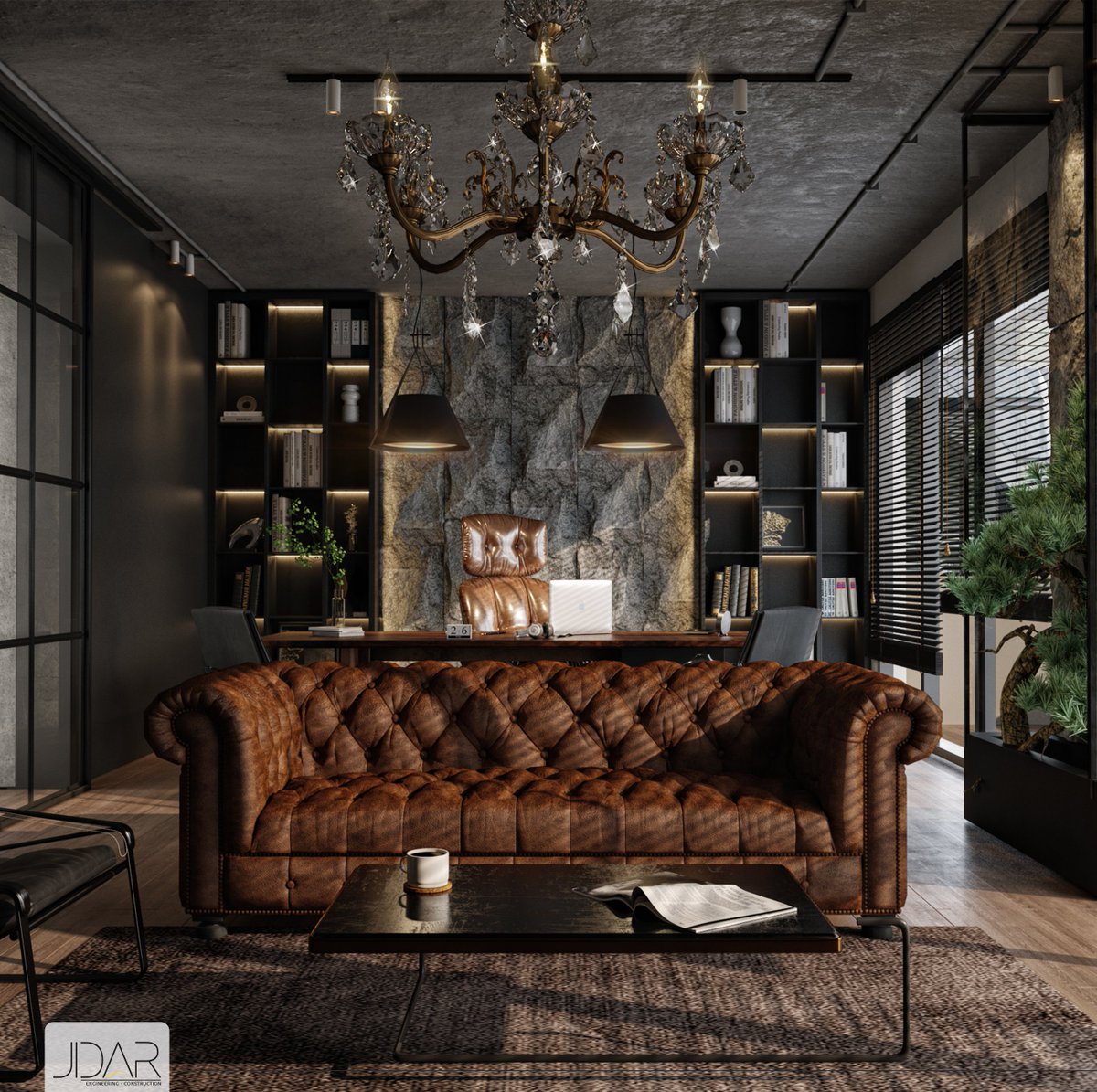 JIDAREngineeri1's tweet photo. Industrial chic is an interior design style commonly seen in old apartments that have exposed piping and lots of natural light.

Design by 𝙅𝙞𝙙𝙖𝙧Feel free to Contact us :01113111914
Feel free to Contact us:
01113111914
#jidarec #interiordesign #finishing  #elegant #industrial https://t.co/xslgPvGKSm