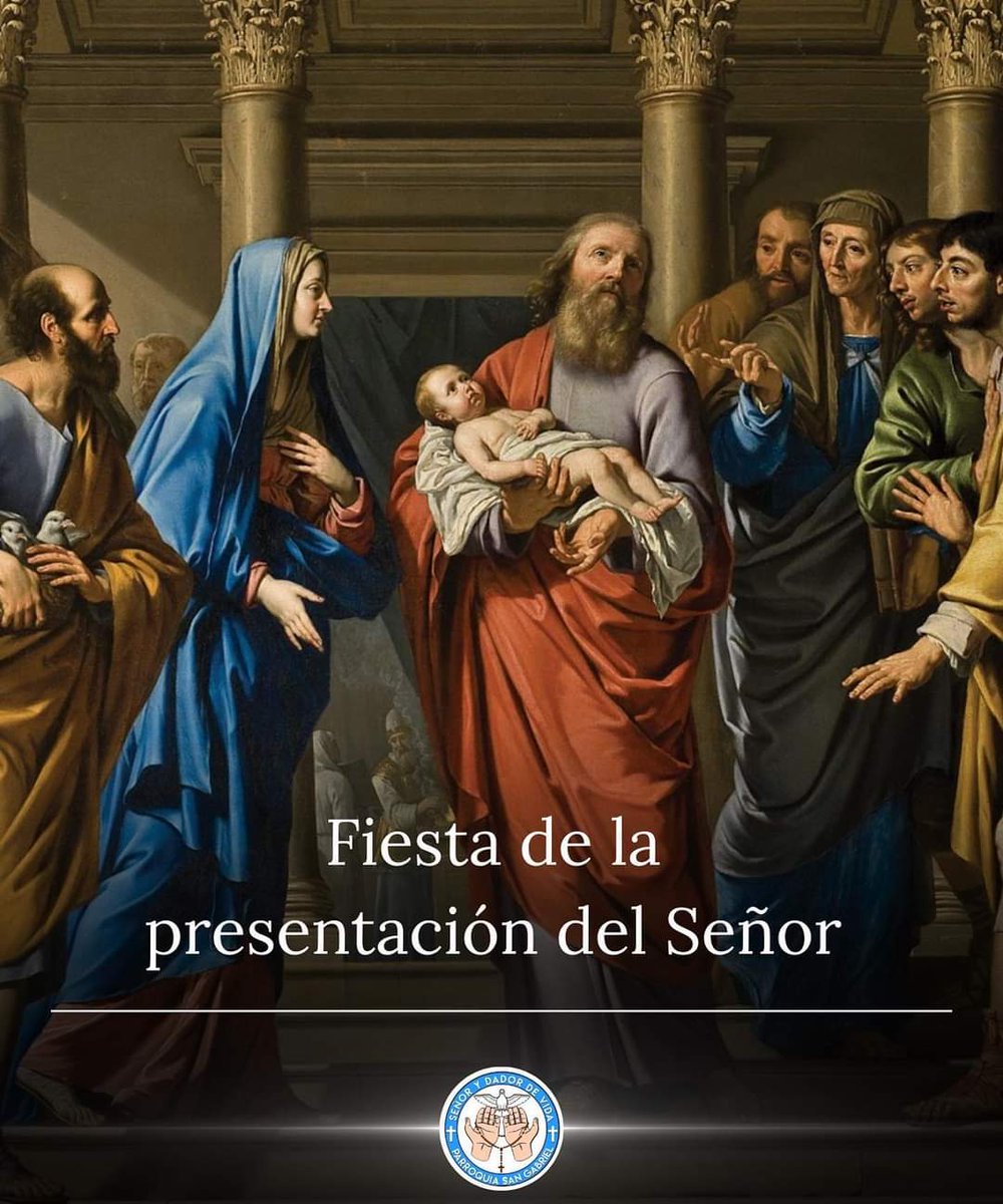 Parroquiasmc's tweet photo. Fiesta de la presentación del Señor.

Cada 2 de febrero la Iglesia universal celebra la Presentación del Señor Jesús en el Templo, en la que se recuerda el encuentro de la Sagrada Familia, Jesús, María y José, con dos ancianos fieles cumplidores de la ley de Dios: Simeón y Ana. https://t.co/VyocexZg1F