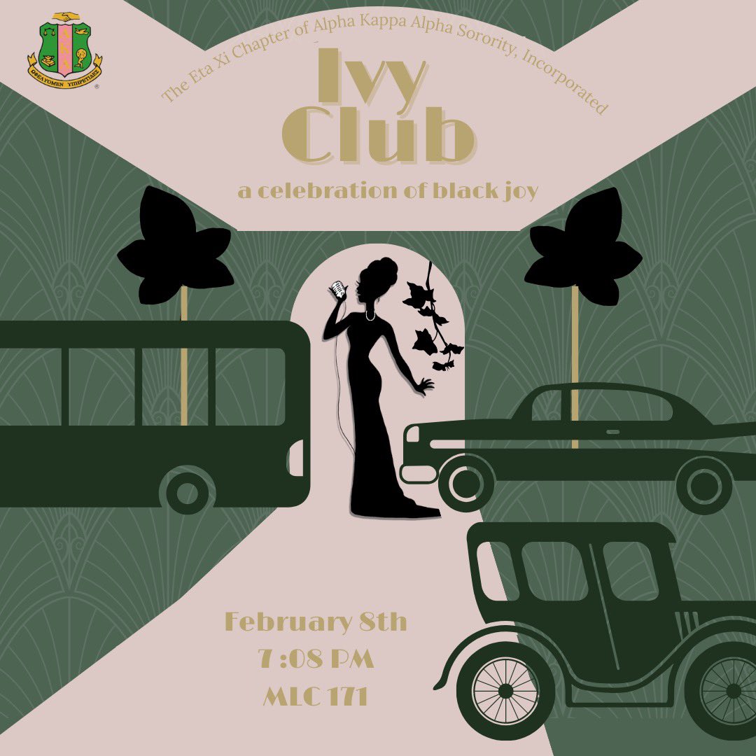 Ivy Club is a take on the Cotton Club from 1923-40, a time where black individuals were able to showcase their talents at the height of the Jim Crow era. We would like to pay homage. You can RSVP or register to perform with the link in our Instagram Bio!