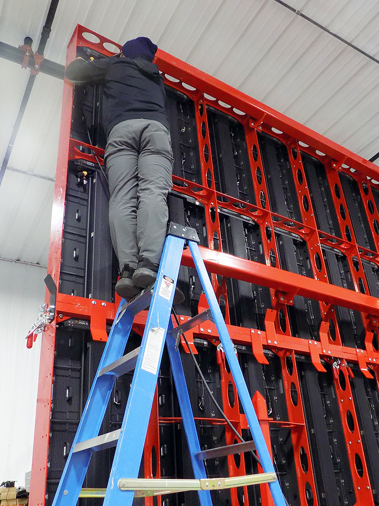 InsaneImpact's tweet image. What is 23 ft wide and looks good in red? A MAX 2313 Mobile LED Trailer! We’re putting finishing touches on 2 custom MAX 2313 units for Roberts Productions out of Andrews, TX. 

Great job @JeffKarlix and MAX Mobile crew!

#MAX2313 #MobileLEDtrailer #LEDsolutions
