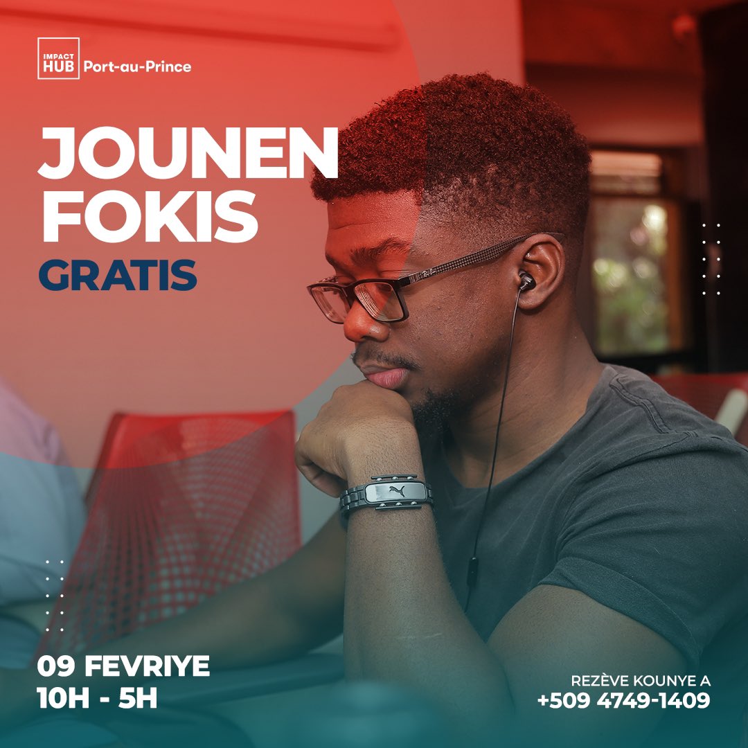 Pwofite yon jounen pwodiktif nan espas nou an. 

W ap jwenn entènèt, kafe, dlo pou w travay alèz.

Pataje avèk yon zanmi w ki ka bezwen sa.