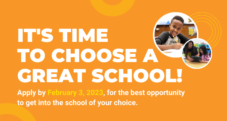 It’s time to choose a great school! Fill out an online application by Friday, Feb. 3, for the best opportunity to get into the school of your choice. Learn more and choose your school at spps.org/apply.

#chooseSPPS