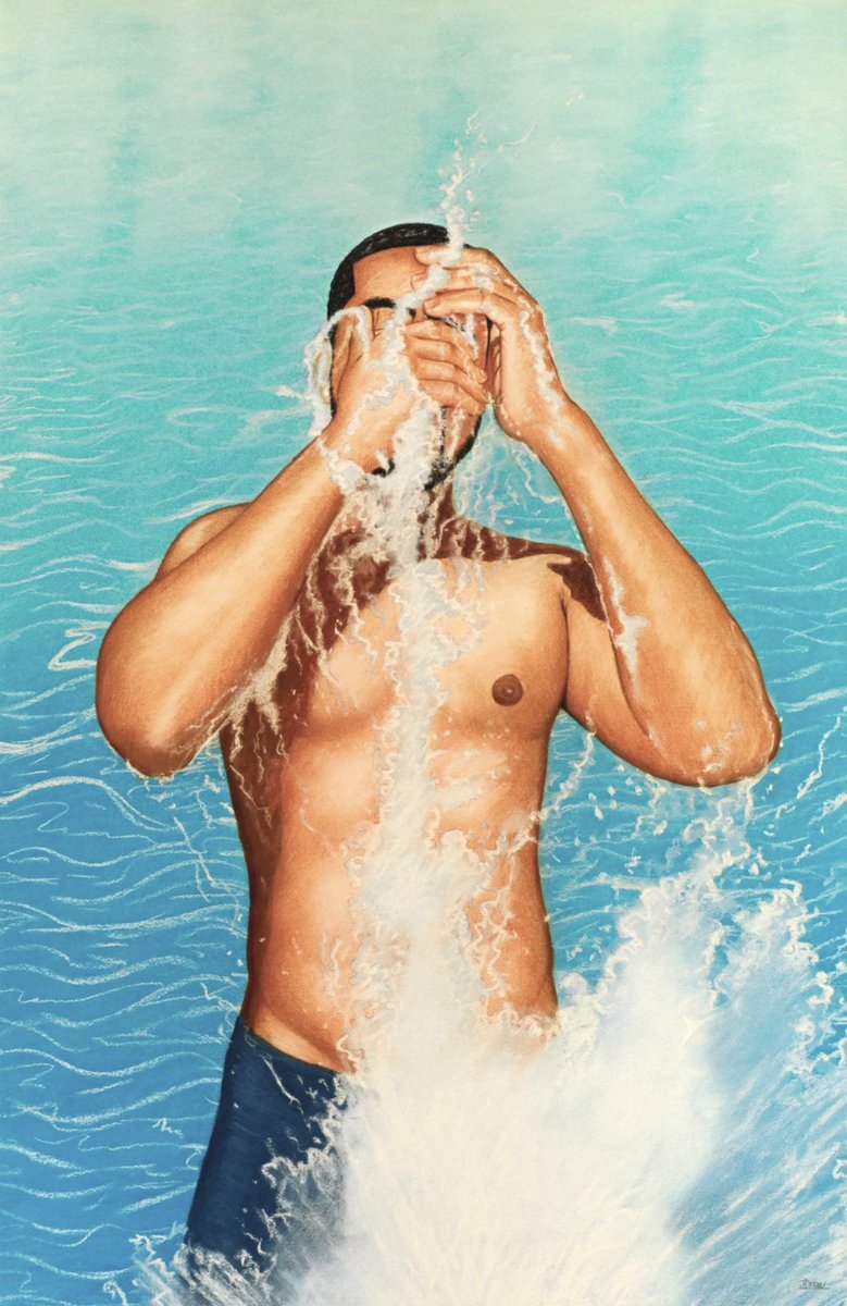 JonteDrew's tweet photo. Immersed 
24in x 36in
Pastel on watercolor paper https://t.co/vadkLfbF9P