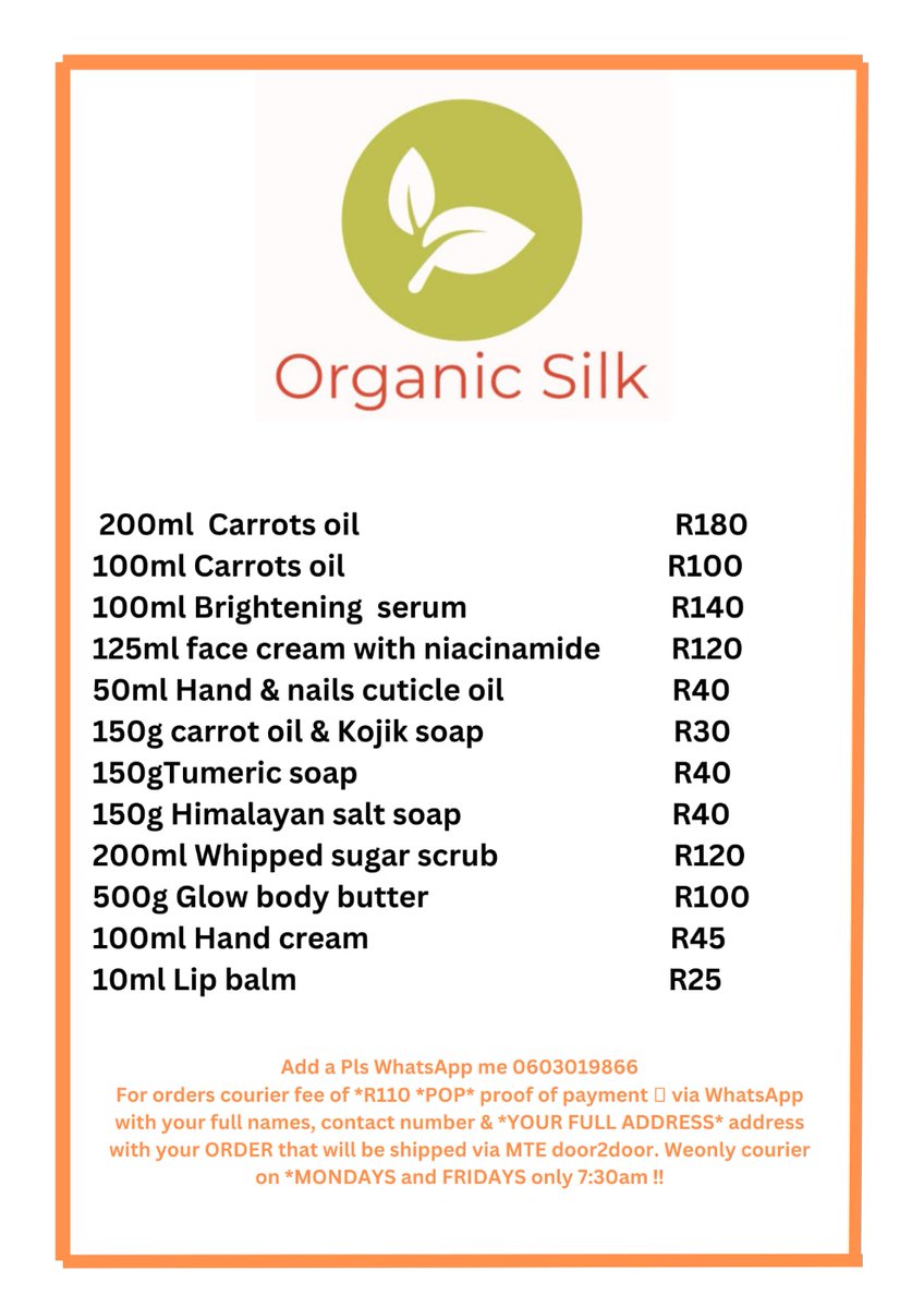 NdlovukaziBoni1's tweet photo. Melenated fam natsi 🔌 from uMaZwane.Aaah Mangethe 🙌🏾Zikode🙌🏾

Carrot oil that's has so many benefits👌🏿Our sun-kissed melenated skins must glow from our people's products 🔥🔥🔥

+27 60 301 9866 to order

#buyblack
#BlackLove
#BlackPower
#blackunity
#DJSBU https://t.co/IKAb9Dfoen