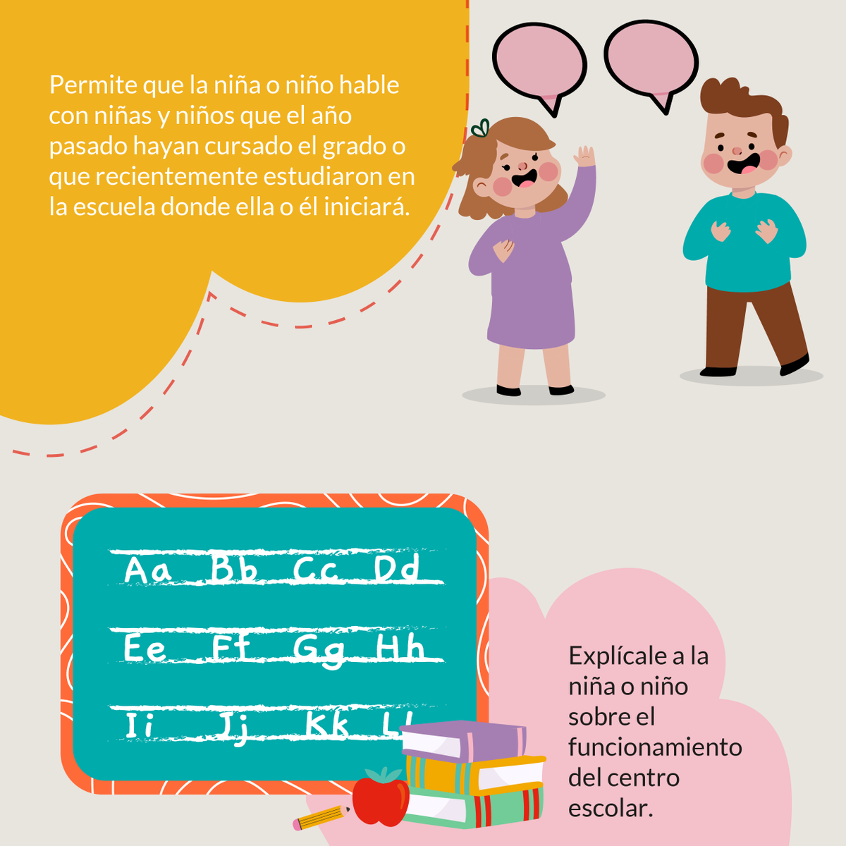 SCElSalvador's tweet photo. Estamos a pocos días de regresar a la escuela. Con el fin de asegurar una transición exitosa a los cambios que pueden traer el nuevo año escolar, compartimos los siguientes consejos para que las niñas y niños puedan aplicarlos en su día a día. https://t.co/nv41Ehq7nM