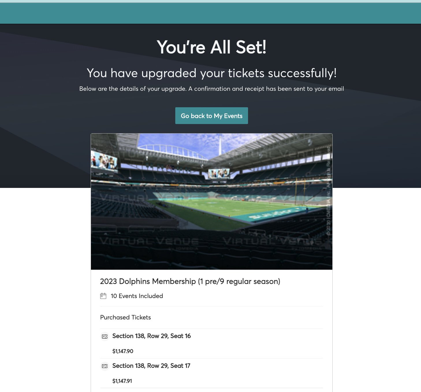 Nando Talk on X: 'Dolphins Season Tickets UPGRADED! From 349 to