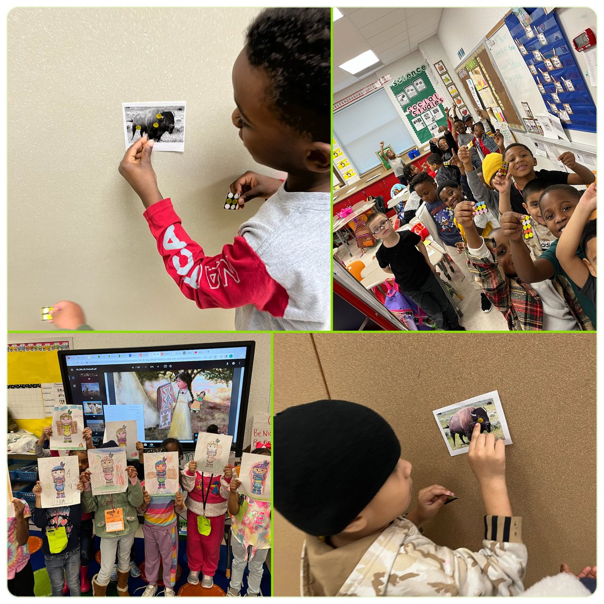 FoglesFirsties's tweet photo. In kinder knowledge, we’re talking about Native Americans and gender roles! So the boys got to go Buffalo hunting like Little Bear in the read aloud and the girls took care of their ‘Winona’ like Mapaiya! @ckla @Griggs_AISD @sherreedjohnson @galvansonia3 #LearningLeavestheClass https://t.co/bS80fhoTYS
