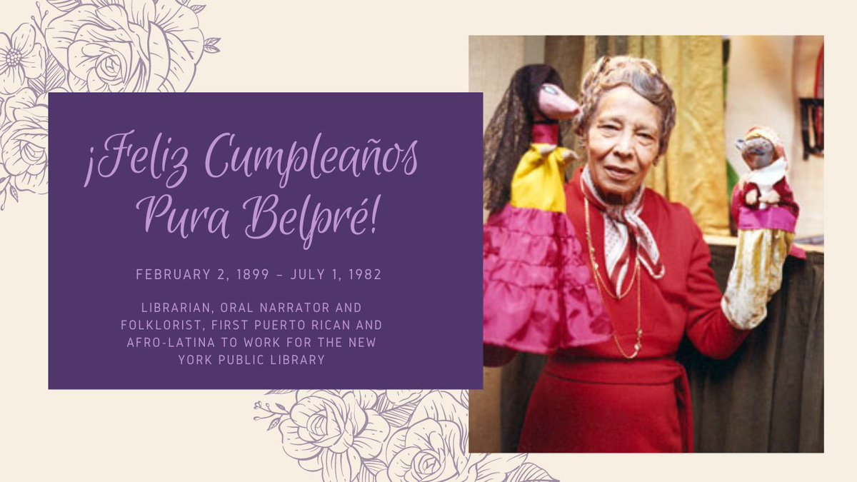 Happy Birthday #PuraBelpré! 🥳Help us celebrate, by showing us your Belpré's! Share a selfie with one of your favorite books by Pura or with one of your favorite #PuraBelpréaward/honor books! 

Don't forget to tag us so we can share! 📸