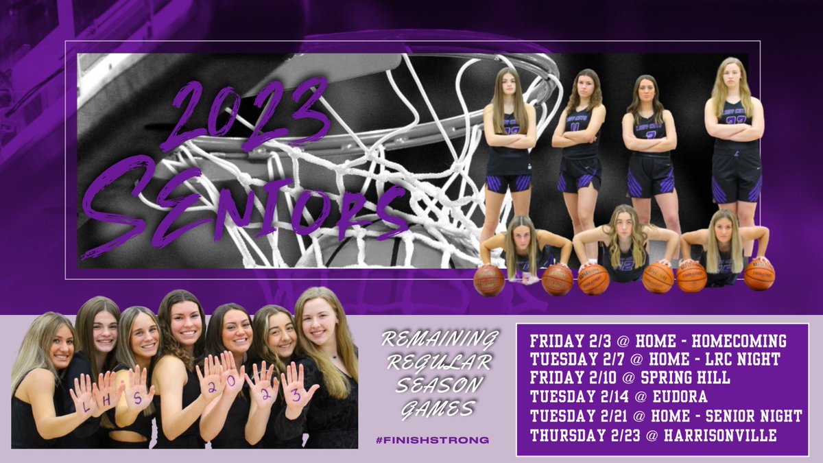 💜🤍 Last FULL month of High School basketball for our seniors before we roll into post season! 🏀
#finishstrong 
#togetherwewin