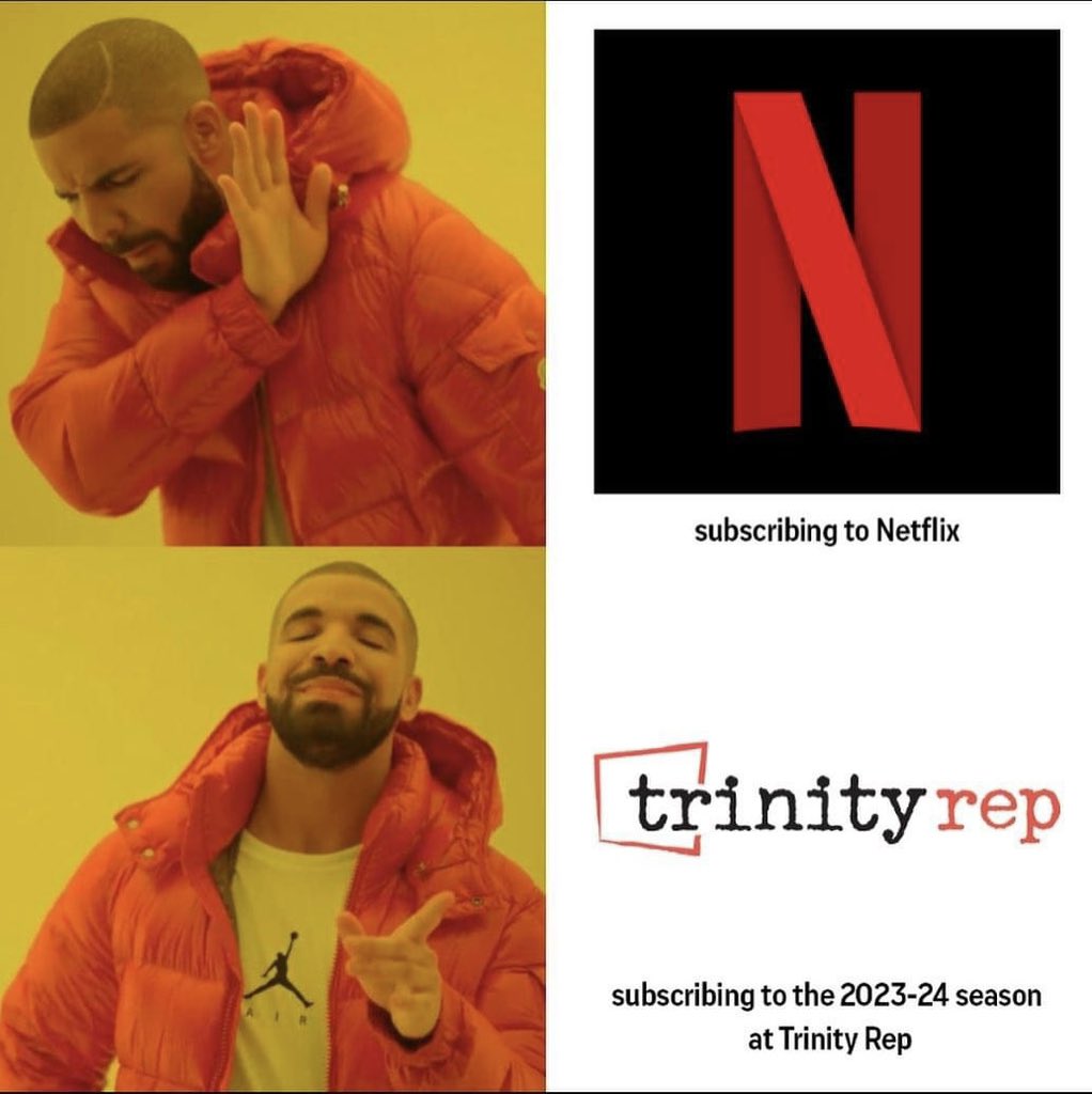 trinityrep's tweet photo. Netflix Subscription
❌ Can't share your Pw anymore
❌ Logging in is annoying
❌ You're only watching Stranger Things now the rest is mid
#TrinityRep Subs
✅ Can share tix w/friends
✅ No login
✅ We’d never make you wait 3 years to find out what happens to a character https://t.co/wCGOQ4XLVl