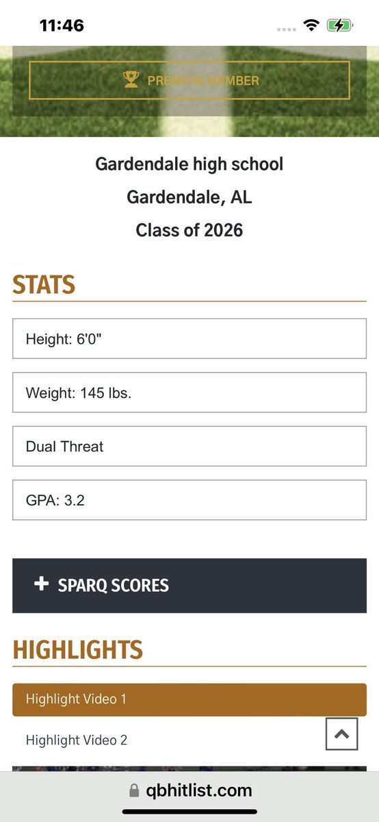 QBHitList.com (@qbhitlist) on Twitter photo Welcome to the largest QB fraternity in the nation‼️
<a href="/QBHitList/">QBHitList.com</a> Premium ‘26 QB @brandonwoodall_ Gardendale Hs(AL)
👀Check him out!
⏩ Profile: qbhitlist.com/profile/brando…
Full evaluation posting soon… Welcome to the largest QB fraternity in the nation‼️
<a href="/QBHitList/">QBHitList.com</a> Premium ‘26 QB @brandonwoodall_ Gardendale Hs(AL)
👀Check him out!
⏩ Profile: qbhitlist.com/profile/brando…
Full evaluation posting soon…