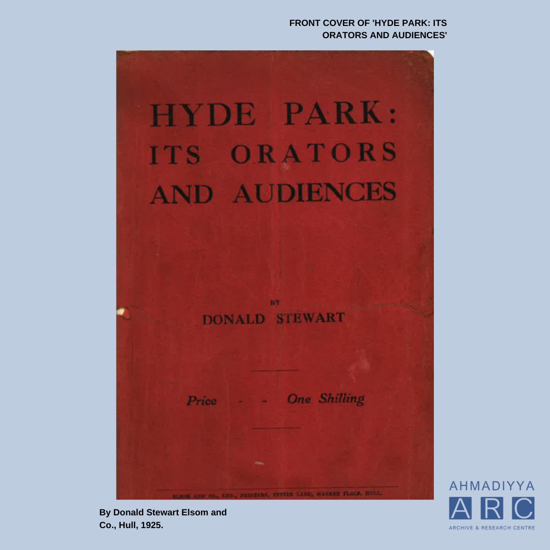 1/ A Story of Perseverance:

A thread

#Ahmadiyyaarchives #arc #islam #ahmadiyyat #speakerscorner #worldinterfaithharmonyweek #london #preacher #preaching