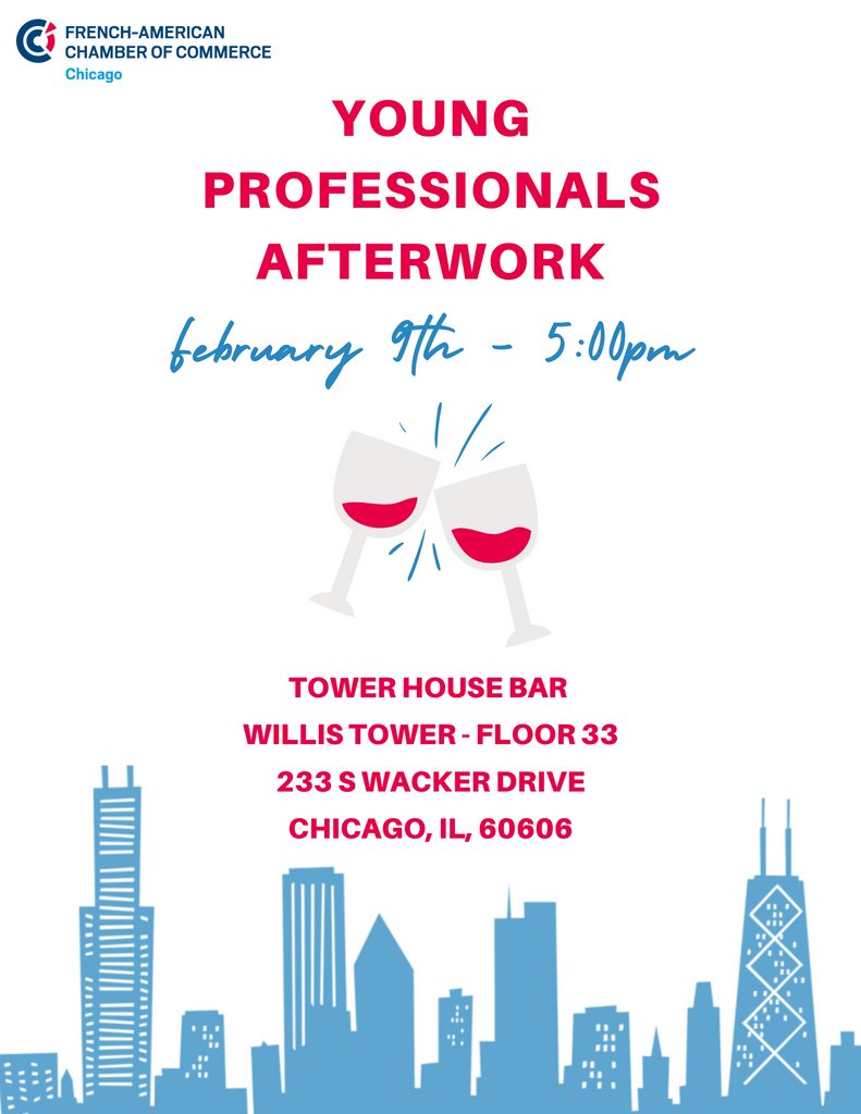 ❗️ It's only ONE WEEK away! Our February Young Professionals Afterwork is happening on February 9th! 
⁠
📲 Don't want to miss out? Register today: l8r.it/QUCu

#facc #afterwork #chicago #happyhour #event