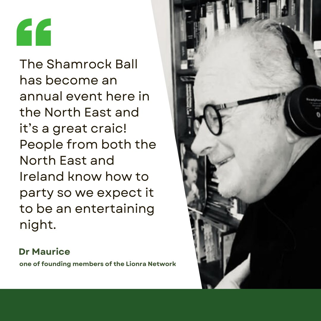 The Shamrock Ball was launched in 2013 by <a href="/DrMauriceDuffy/">Dr. Maurice Duffy</a>. His Irish roots &amp; desire to help needy causes fuelled the vision for what has become a key date in the Geordie social calendar! More info &amp; tickets here loom.ly/G4CNvDk - #stpatricksday