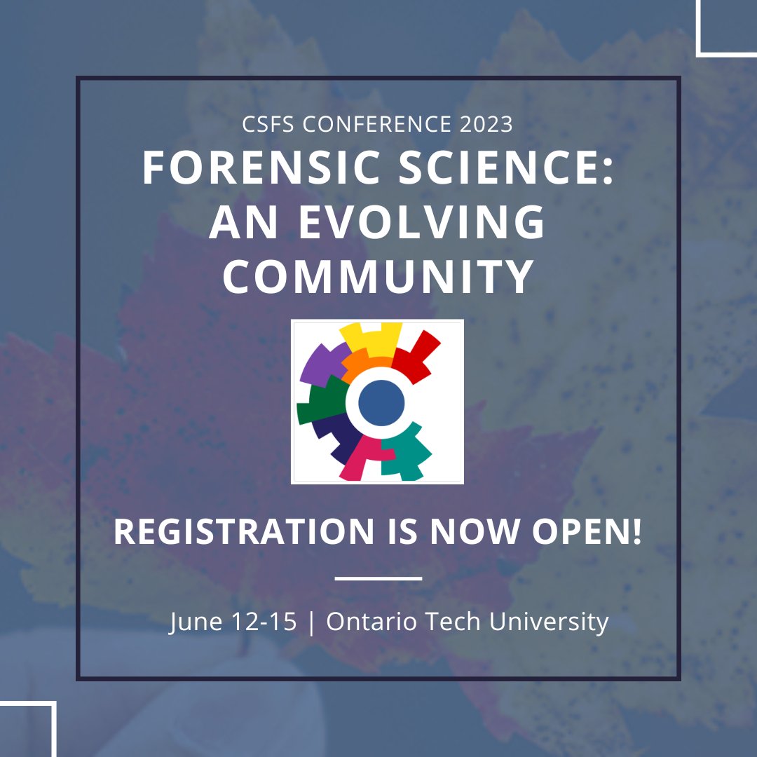 Canadian Society of Forensic Science tweet media
