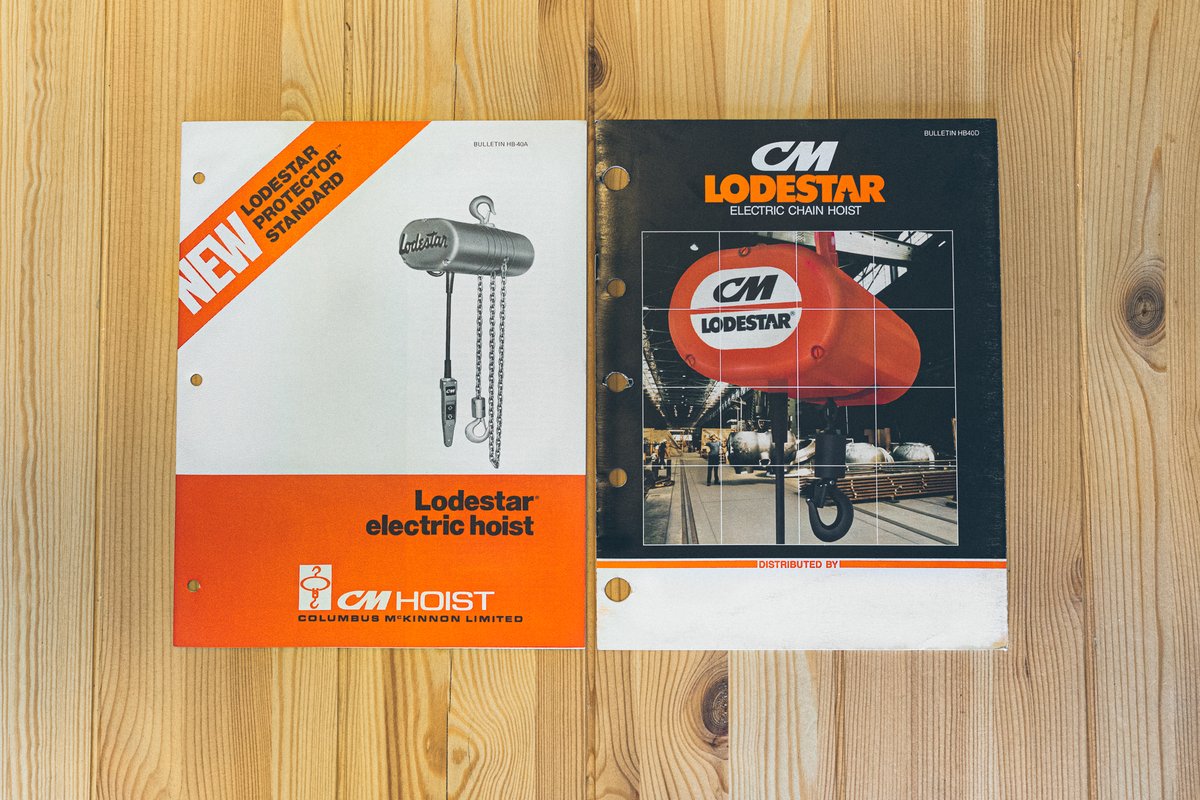 📒 From our archives - some vintage <a href="/CMCOLive/">Columbus McKinnon</a> #CMLodestar materials! 📒

Here's a few pieces released by CM for the Lodestar #electricchainhoist. This classic hoist is still in production today! (And available from Kristian Electric)

#CMCO #ColumbusMcKinnon #tbt