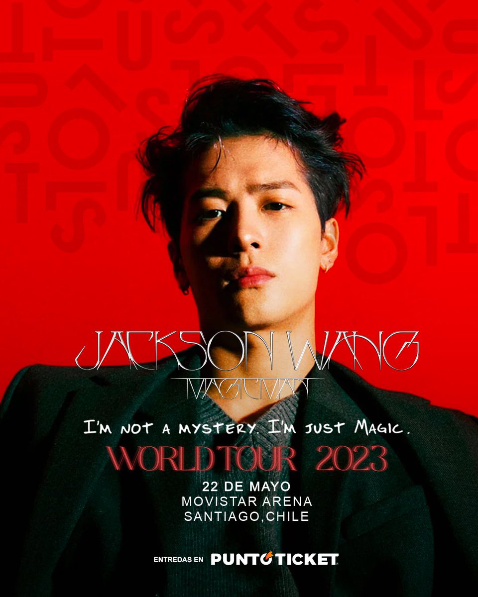 Lo que todos queremos ver en vivo 😍
Jackson Wang en #MAGICMANWorldTour 

¡Últimas entradas! 😱
🎟️ Entradas a la venta en <a href="/puntoticket/">Punto Ticket</a>