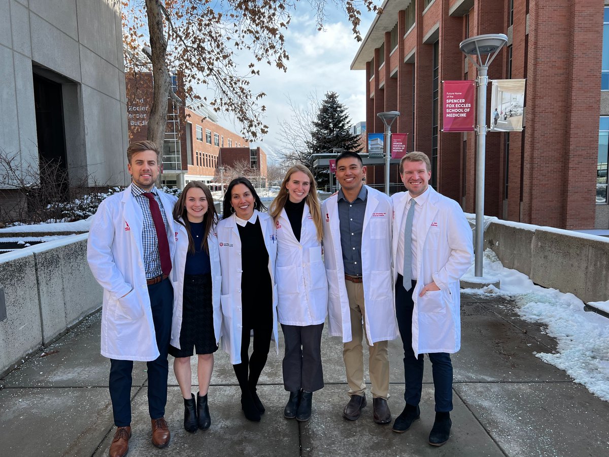 Utah IM CMRs (@utahimcmrs) on Twitter photo We are excited to welcome the next generation of chief medical residents for 2024-25! From left to right, Dr. Ethan Krauspe, Dr. Analisa Taylor, Dr. Caroline Milne (PD and former CMR!), Dr. Leah Stinson, Dr. Josiah Situmeang, and Dr. Sean Selko. #MedicineElevated <a href="/UofUInternalMed/">University of Utah Department of Internal Medicine</a> We are excited to welcome the next generation of chief medical residents for 2024-25! From left to right, Dr. Ethan Krauspe, Dr. Analisa Taylor, Dr. Caroline Milne (PD and former CMR!), Dr. Leah Stinson, Dr. Josiah Situmeang, and Dr. Sean Selko. #MedicineElevated <a href="/UofUInternalMed/">University of Utah Department of Internal Medicine</a>