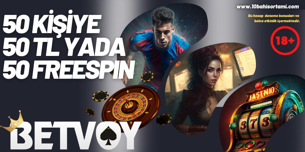 50 KİŞİYE 50 FREEBET VEYA FREESPİN BETVOY! 50 TL Freebet Veya 50 Freespin ⭐️ ŞARTYOK 🔗Katılım : 10bahisortami.com/konu/50-kisiye… #bahis #freebet #freespin #slotonline #casino #bonus #Ödül #WorldCup2022 #bahis #freebet #FreeSpins