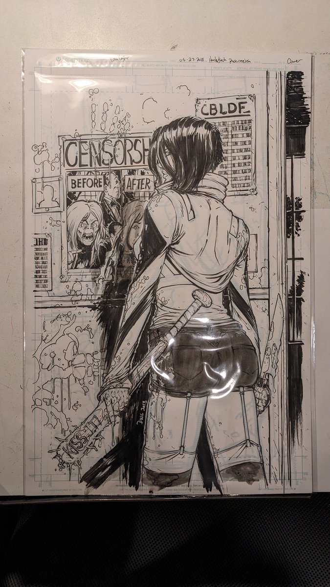 Mailing out this #Cassiehack #Hackslash cover to its new home today.