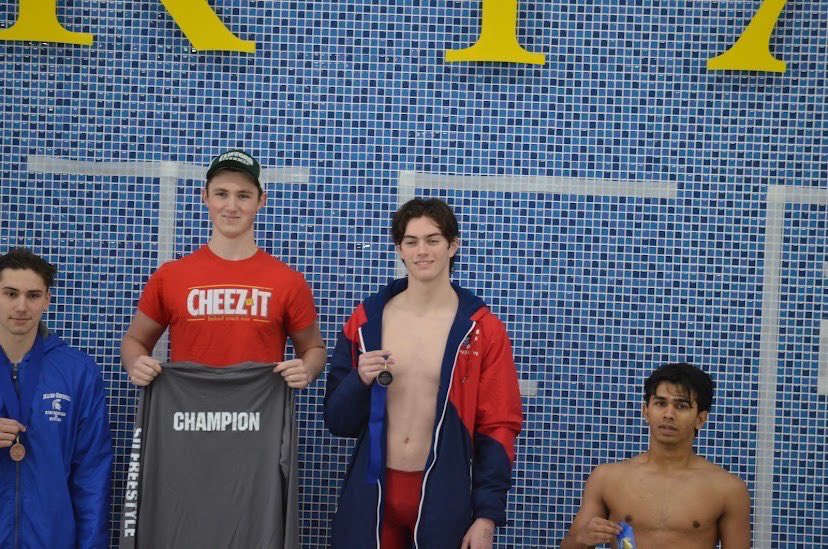 ATHLETE OF THE WEEK 
Senior captain, John Cadden, works very hard and is an integral part of the team. John is currently ranked first in the 50 and 100 Free in Class C. He is also 7th in Section IV in the 50 Free. John plans to swim at Alfred St. next year. Congratulations John!