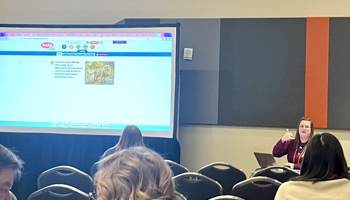 Nbd, that’s just @KScottLMS presenting @TCEA about how to utilize Destiny Discover with @CapstonePub PebbleGo! 😎 Way to be #lockhartleading, friend! 🤩 #lovemylisd #TCEA23