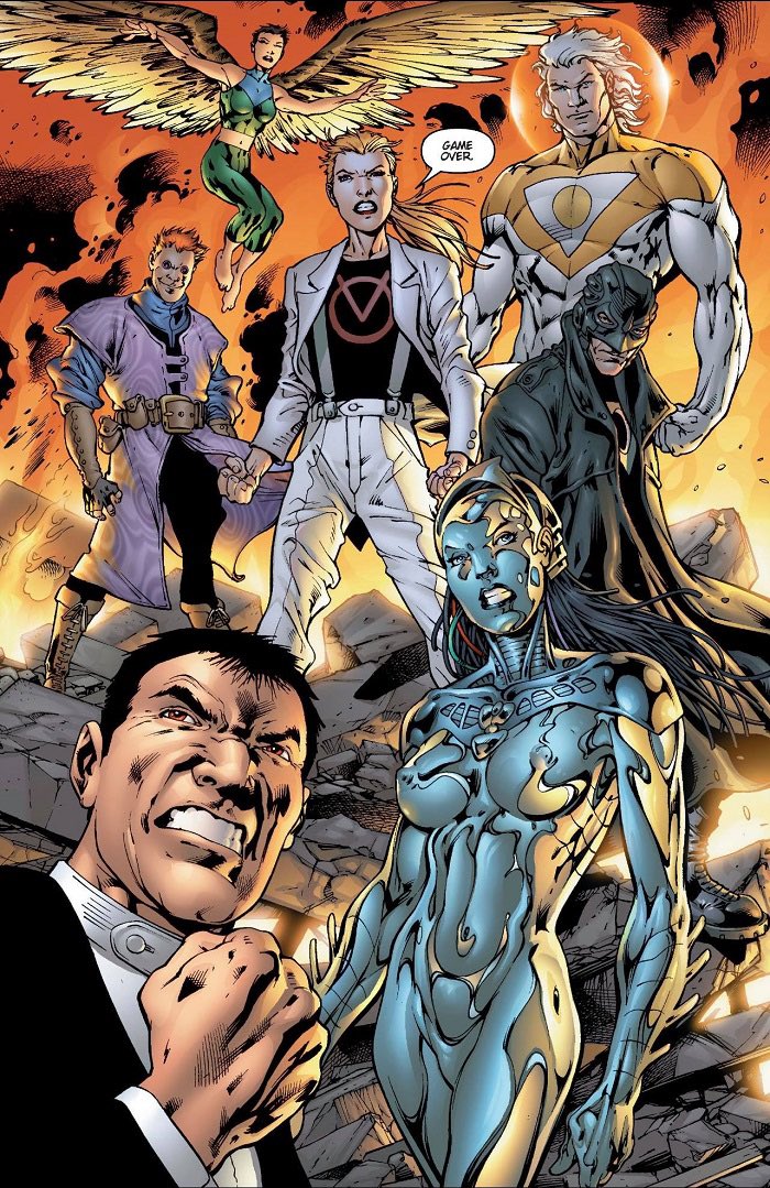 Djonnwick's tweet photo. No one willing to illustrates their posts about the line-up #DCStudios /@JamesGunn  with THE AUTHORITY ??!! SERIOUSLY ? https://t.co/tq8sh7Fnxs