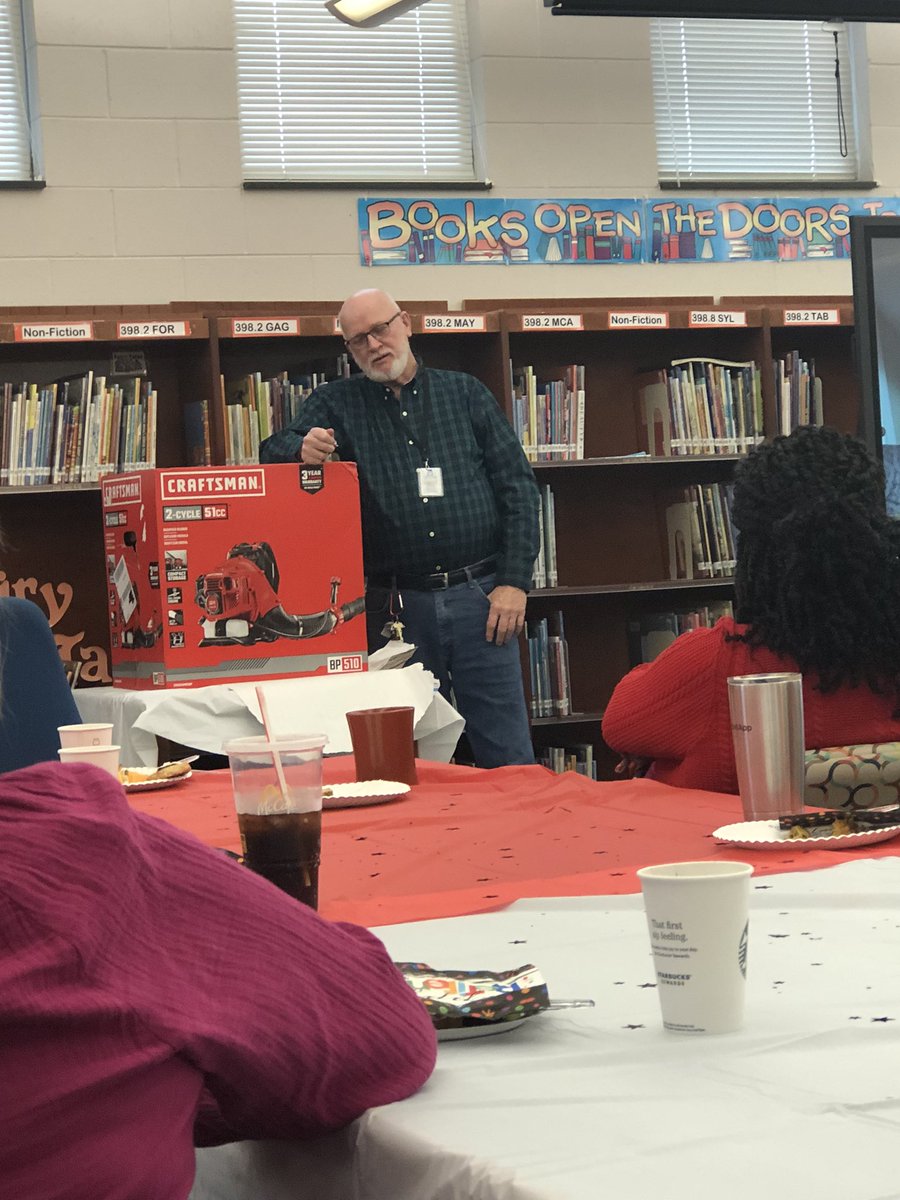 MrsNaab's tweet photo. So very many emotions as we said goodbye to Mr. Wall, our amazing custodian today. Happy retirement, we will surely miss you as will the students! 💕 @sanfordcreek https://t.co/8vJdApoFIy