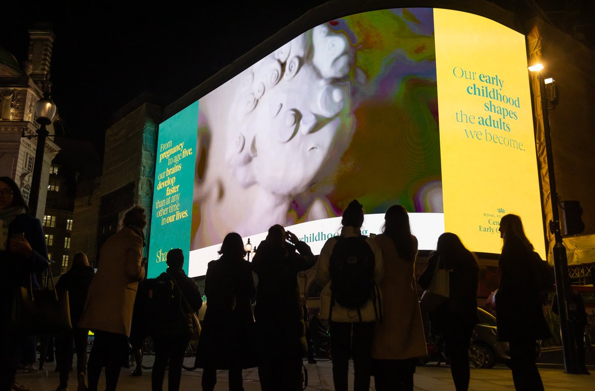 Earlychildhood's tweet image. Thank you to everyone who is helping to share the #ShapingUs campaign today, including the iconic Piccadilly Lights showcasing our launch video in Piccadilly Circus earlier tonight.
