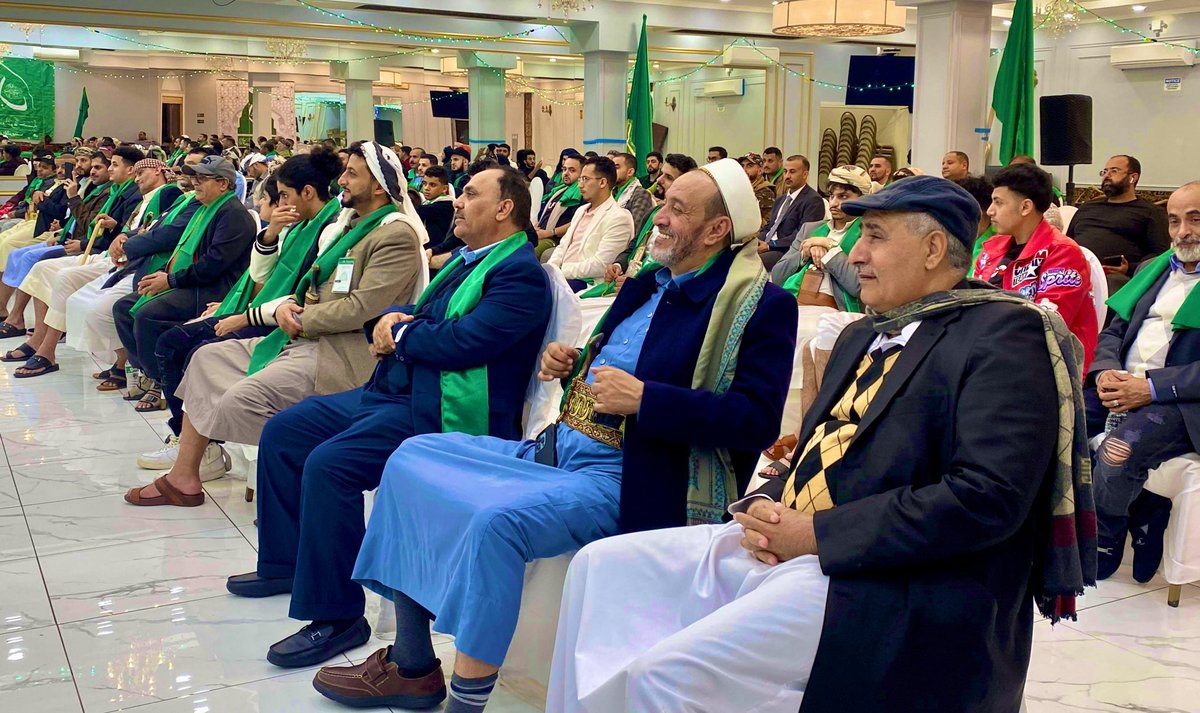 shrafyf's tweet photo. هذه الاحتفالية الحوثية ليست في مدينة ضحيان بصعدة ولا حوث عمران ولا صنعاء المختطفة ولا طهران خميني ، هذه صور احتفالية حوثية بالدسم أقيمت مؤخرا في الولايات المتحدة الامريكية بمباركة ورعاية استخباراتية ودعم سخي، ويقول لك نحن حركة جهادية ضد #امريكا 😆

#ايران_تُقصف_وسلاحها_ضد_اليمن https://t.co/R2y78gQoQX