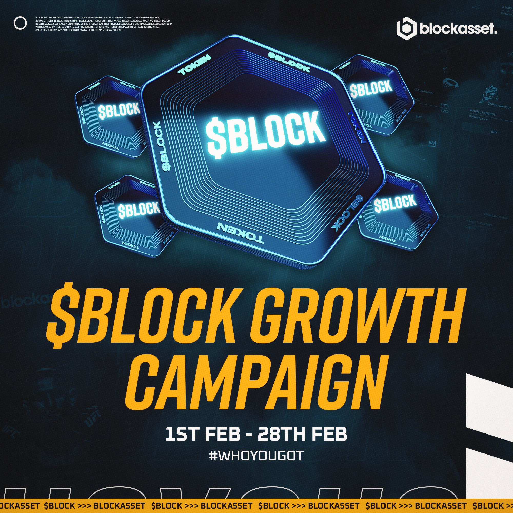 Blockasset on twitter february is the month of block token we