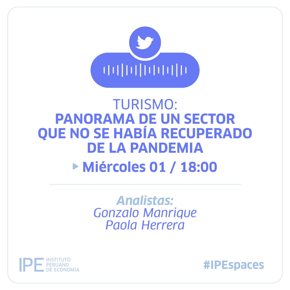 IPEopinion's tweet photo. ¿Sabías que, según las tendencias de viajes reportadas por #Google, el interés de los #extranjeros por visitar el Perú se ha reducido? En nuestro #IPEspaces analizamos el panorama actual del #turismo y sus proyecciones.
¡No te lo pierdas y agéndalo! 👉 https://t.co/Qykkiu5Vcd https://t.co/uKgbTO2LzG