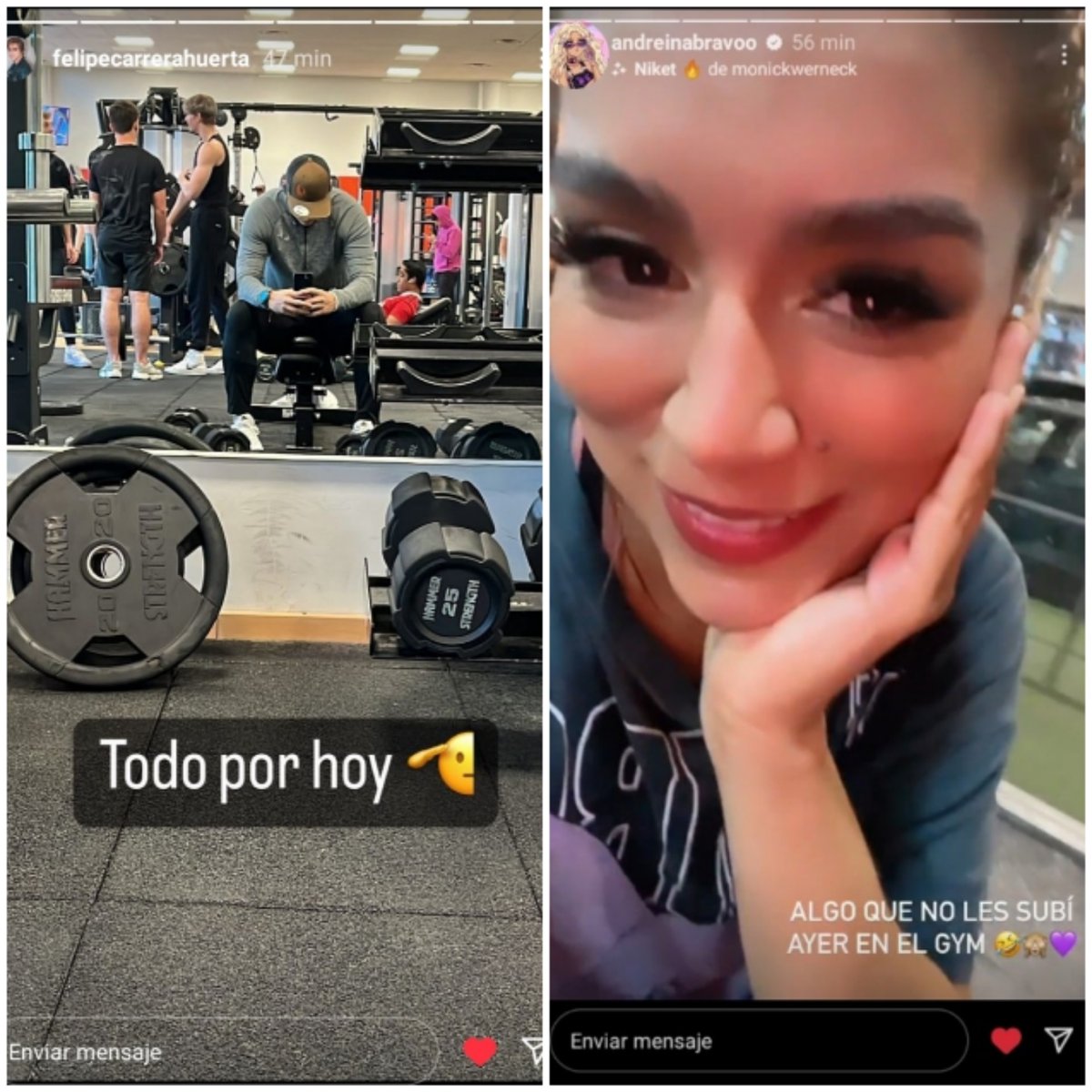andrelipefc's tweet photo. Mis Bellos en el GYM 💪
Andreina ayer 💪
Felipe hoy 💪
(No he podido estar muy activa 🥺)
Pero aquí estoy 💪
#TeamAndrelipe https://t.co/Yr3qJIreiY