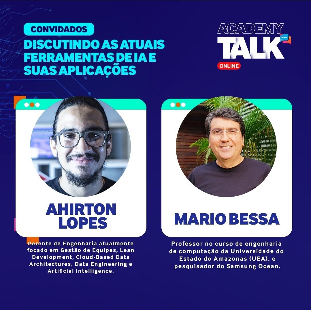 Alex_Lattaro's tweet photo. Bora conversar sobre IA, ChatGPT, IA generativa, consciência de IA e Deep Fake? #ArtificialIntelligence #ChatGPT  #education https://t.co/zC5tPovT8B