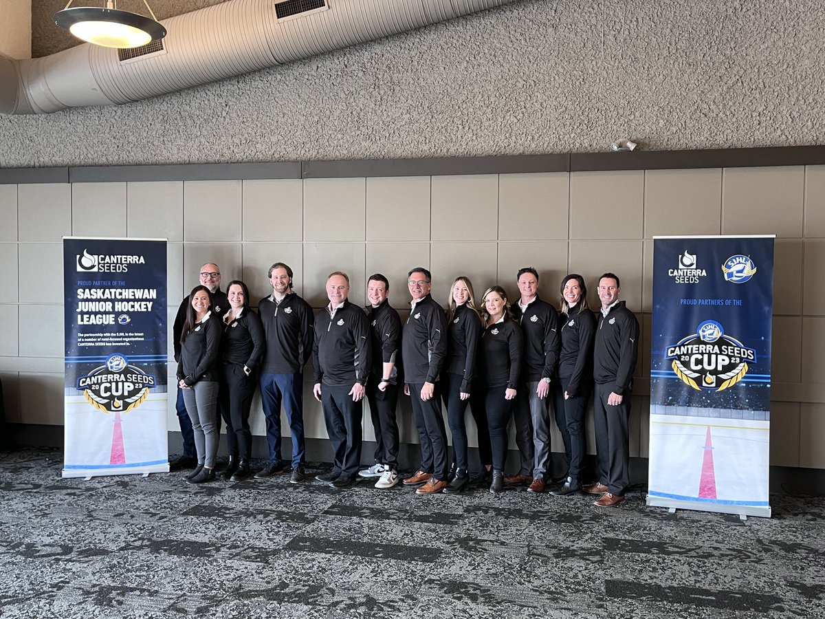 SJHLCommish's tweet photo. ⁦@theSJHL⁩ ⁦⁩It was our absolute pleasure to continue to seed our partnership with ⁦@canterraseeds⁩ . New friends and strong teammates. Thank you ⁦@CANTERRADavid⁩ to you and your leadership team. https://t.co/ZKRci1SqK3