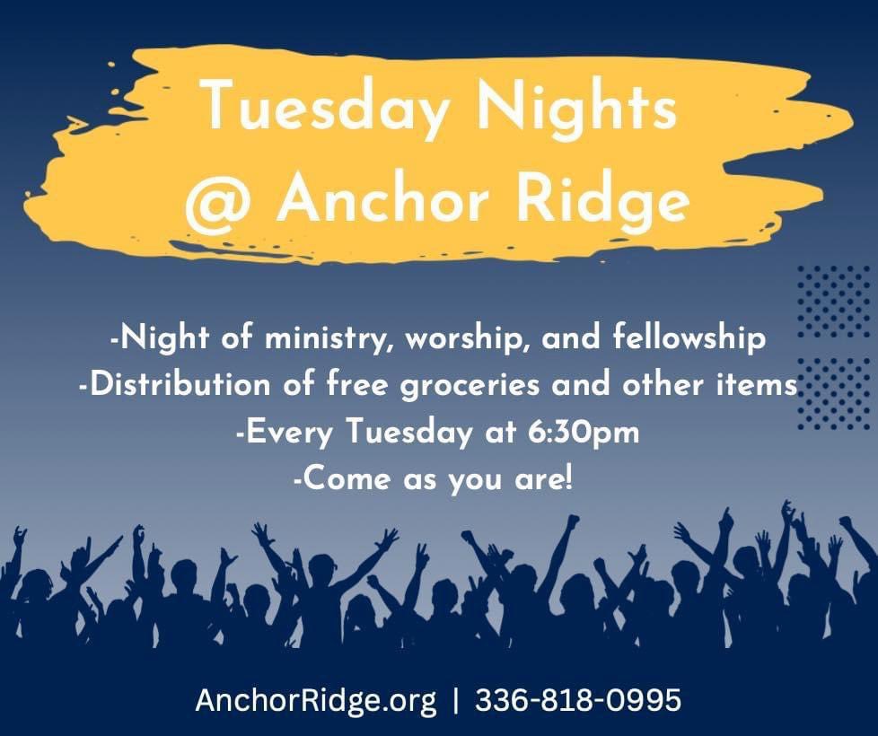 If you are in the North Wilkesboro area tonight, we’d love for you to come just as you are!!

AnchorRidge.org
#appalachianmissions #Missions #AnchorRidge