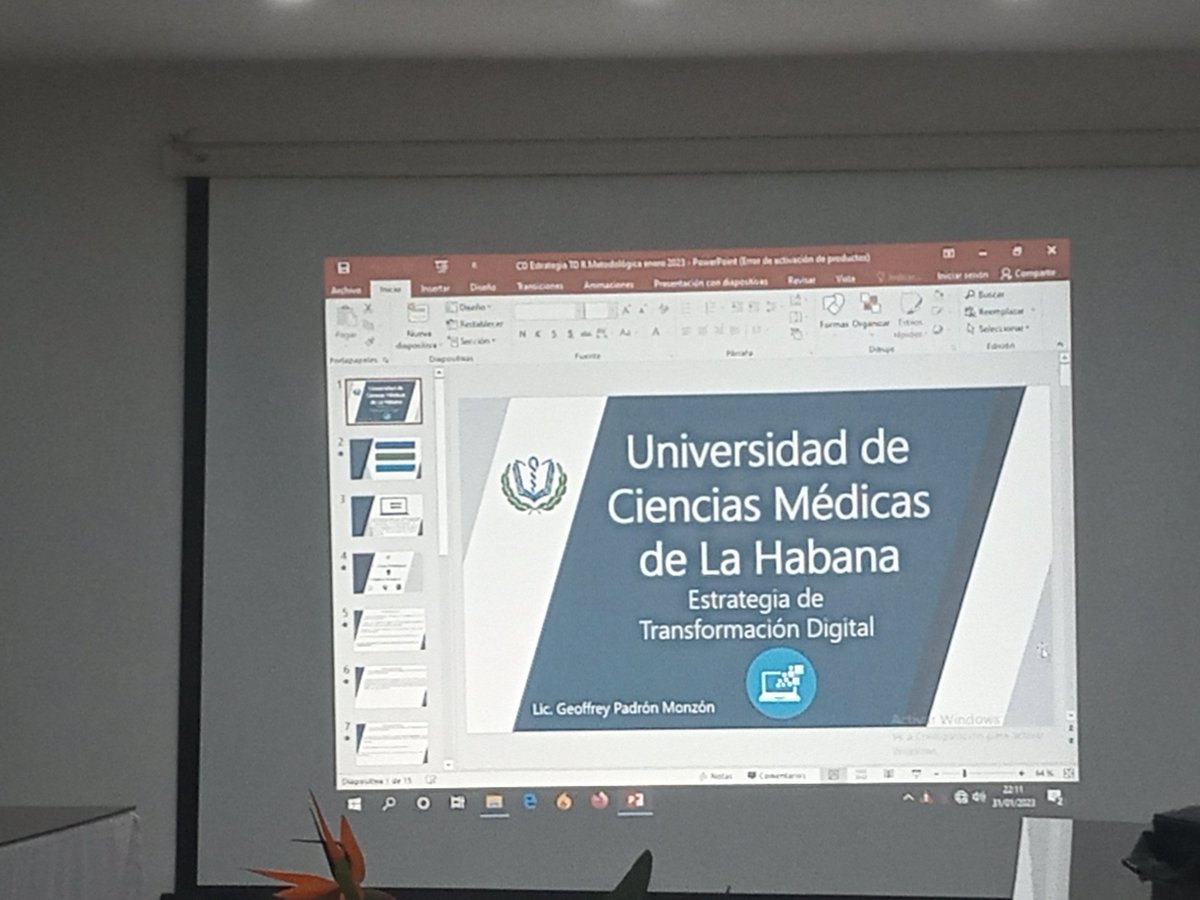 magdemily's tweet photo. Se analiza la estrategia Transformación Digital en la UCMH. 
#CienciasMedicasdelaHabanaporlaexcelencia
@japortalmiranda @MINSAPCuba @UCMHabana https://t.co/THssqbvHMU
