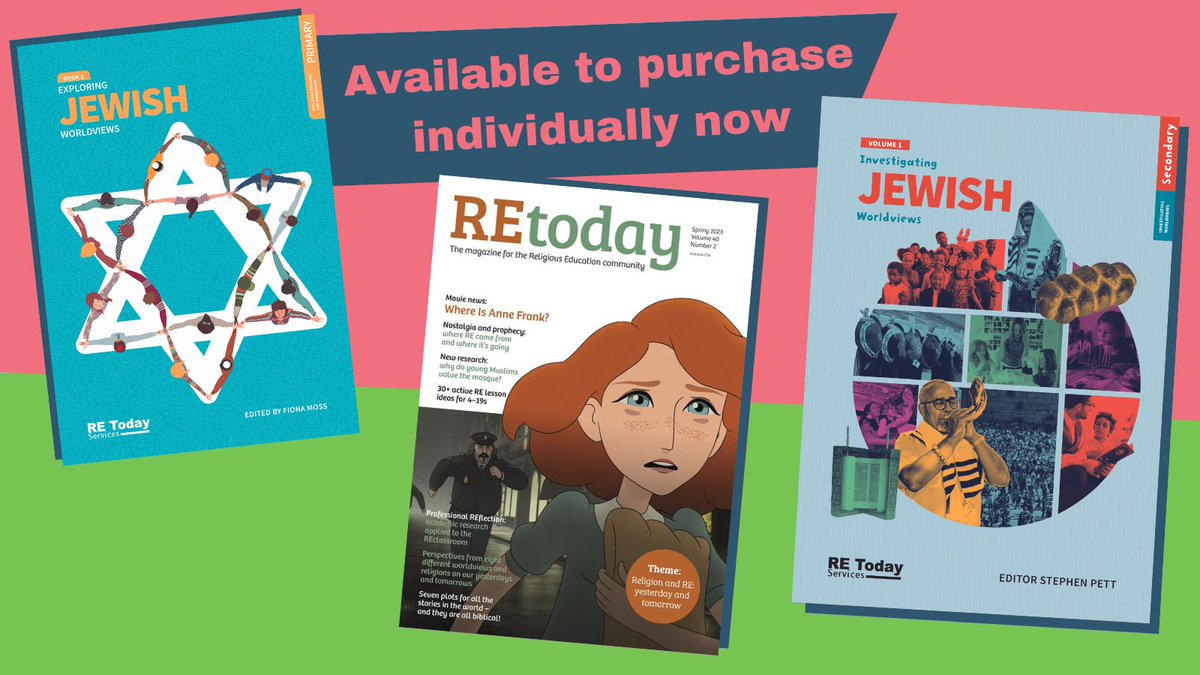 NATREupdate's tweet image. Great news! 🎊 The new RE Today publications are available now on the online shop 🤩

Primary 👉 ow.ly/luMg50MBUI0
Secondary 👉 ow.ly/LIlF50MBUHX
REtoday Magazine 👉 ow.ly/Nvn650MBUHV

#Religioused #worldviews #edutwitter #JoinNATRE