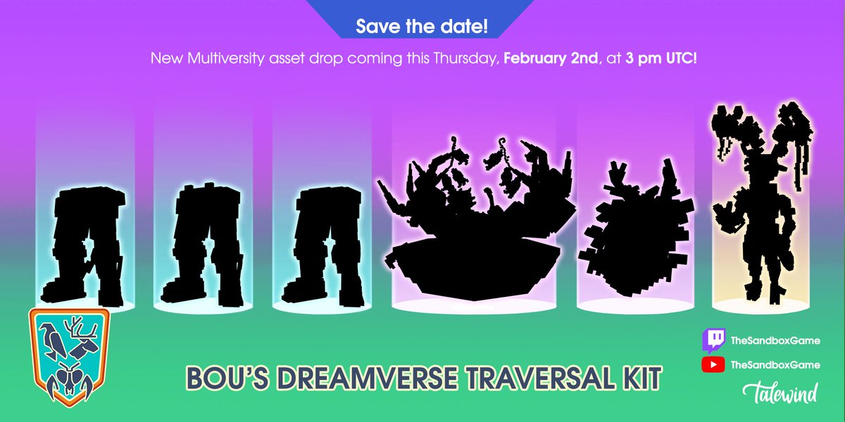 _Multiversity_'s tweet photo. Only 2 days left until our sale!
Tune in on Thursday, February 2nd, at 3 pm to buy them first!

#NFTdrop #NFT #metaverse #sandfam #thesandboxgame #blockchaingaming #voxelart #voxedit #MultiversityGame https://t.co/kTJpCRAe91