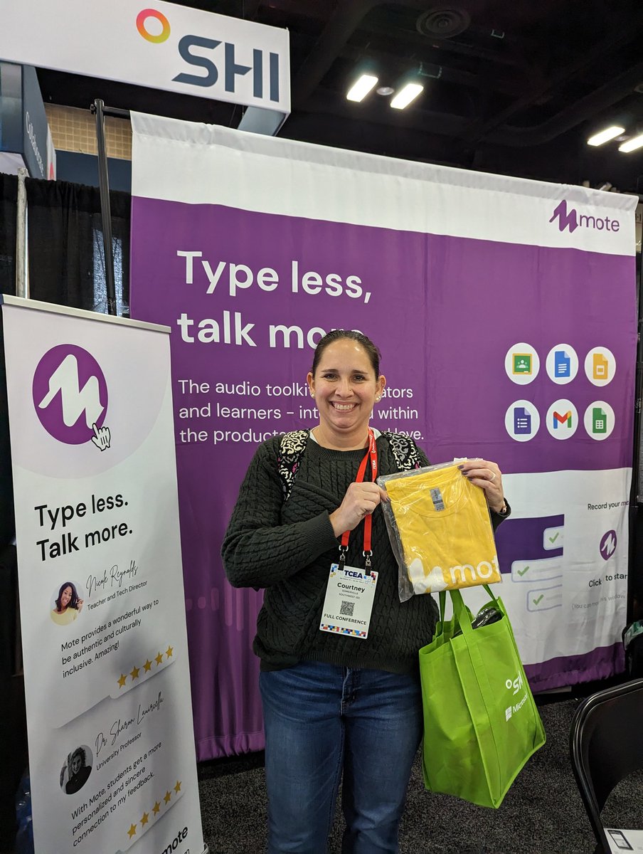 alicekeeler's tweet image. I feel loved. Another person knew the password for a @justmoteHQ shirt. @technerdteacher 

#TCEA23 #TCEA