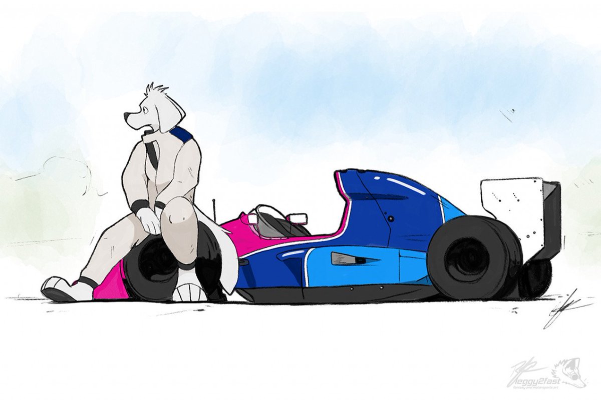 My favorite toony car pic to this day is still my first! A dog girl driving the dog of a car that is the BT60B