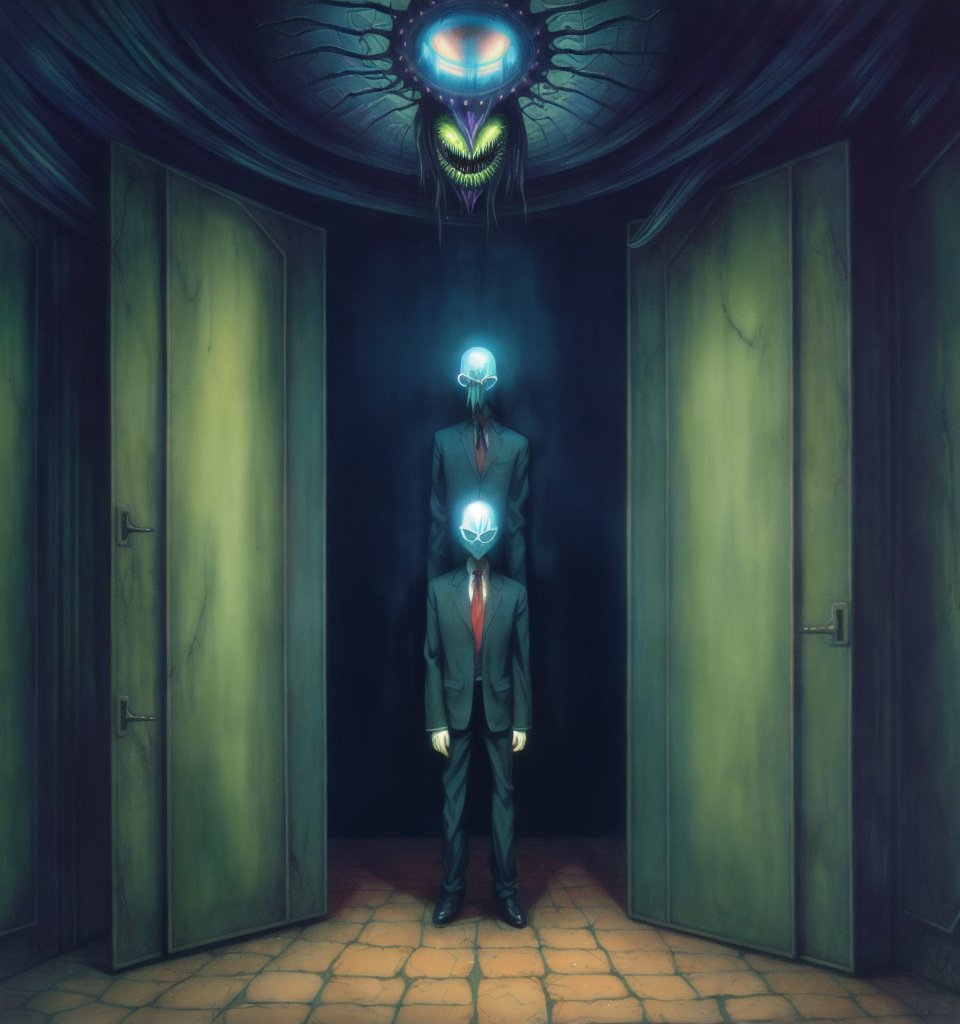 fnrd23's tweet photo. Slenderman and slenderchild on bring your child to work day. https://t.co/mWfgmwkCJ8