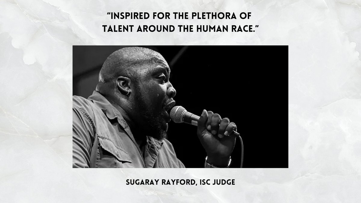 intlsongcomp's tweet photo. Quote from our wonderful ISC judge, @sugarayrayford
.
.
.
.
.
#sugaray #blues #musician #intlsongcomp #music #songs #singer #songwriter #singersongwriter #livemusic #talent #texas https://t.co/38SBZT87Kp