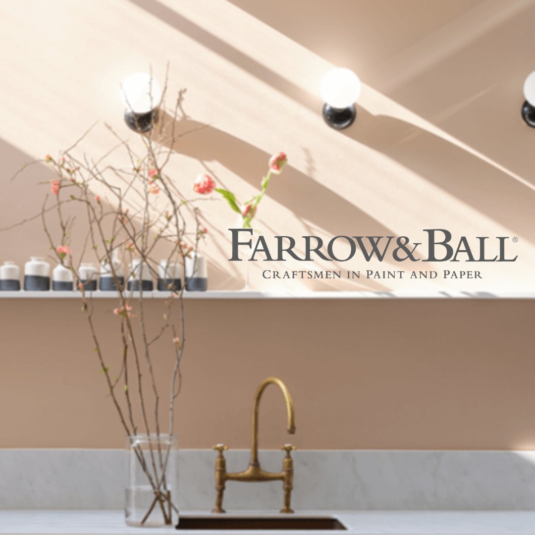 F&B developed this shade 'for the dining room at Templeton House in London to offset the magnificent Wedgwood plaques made to commemorate the former owner'. 

Heralded as 'a more intense version of Setting Plaster or Pink Ground'... [2/3] 

#farrowandball #paint #11FaBColours